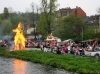 Fest rund um das Aufstellen des Maibaums auf dem Greizer Markt. Viele Hexenfeuer zogen auch in diesem Jahr tausende Besucher an 