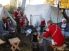 Feldlager im historisches Dorf Liebertwolkwitz