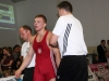 Trainer Swen Lieberamm, Patryk Dublinowski und Trainer Tino Hempel
