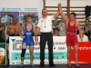 Heiko Holzapfel, AVG Markneukirchen, Kampfrichter: JÃ¶rg Fleiter und Sieger Radoslaw Kisiel, RSV Rotation Greiz