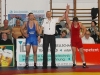 Lukasz Gorczynski, AVG Markneukirchen, Kampfrichter: JÃ¶rg Fleiter und Sieger Adam Sobieraj (rot), RSV Rotation Greiz