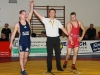 Sieger Michal Novak, AC 1897 Werdau, Kampfrichter Marco Scalisi und Brian Tewes (rot), RSV Rotation Greiz
