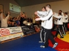 Fans und Mannschaft des RSV Rotation Greiz feiern den Sieg gegen  Werdau  mit einer Laola-Welle