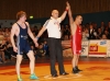 Konstantin Sommer, RSV Rotation Greiz, Kampfrichter Peter Pippel und Sieger Atanas Kolev, RV Lübtheen