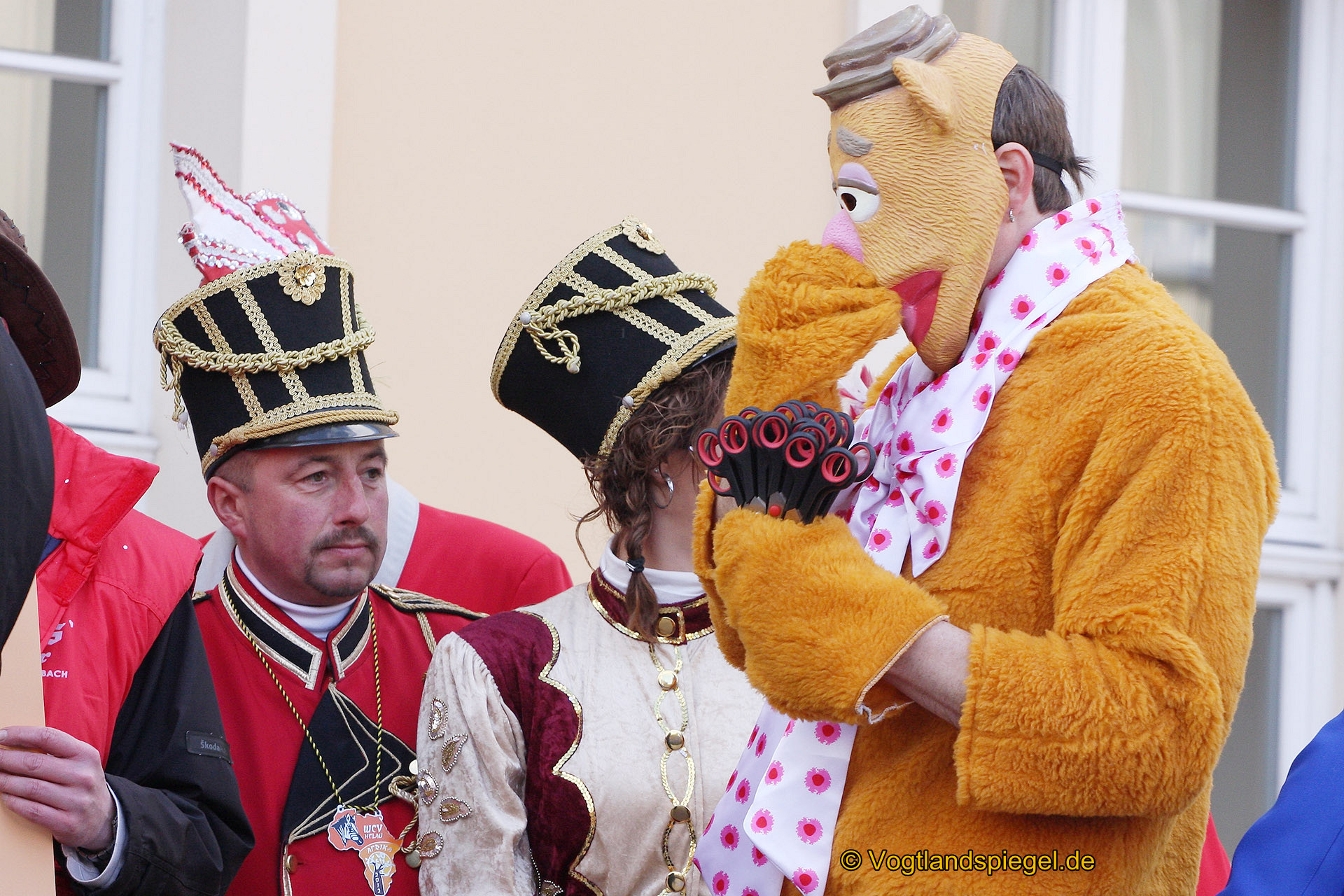 Achtzehn Vereine präsentieren sich beim 16. Rosenmontagsumzug durch Greiz