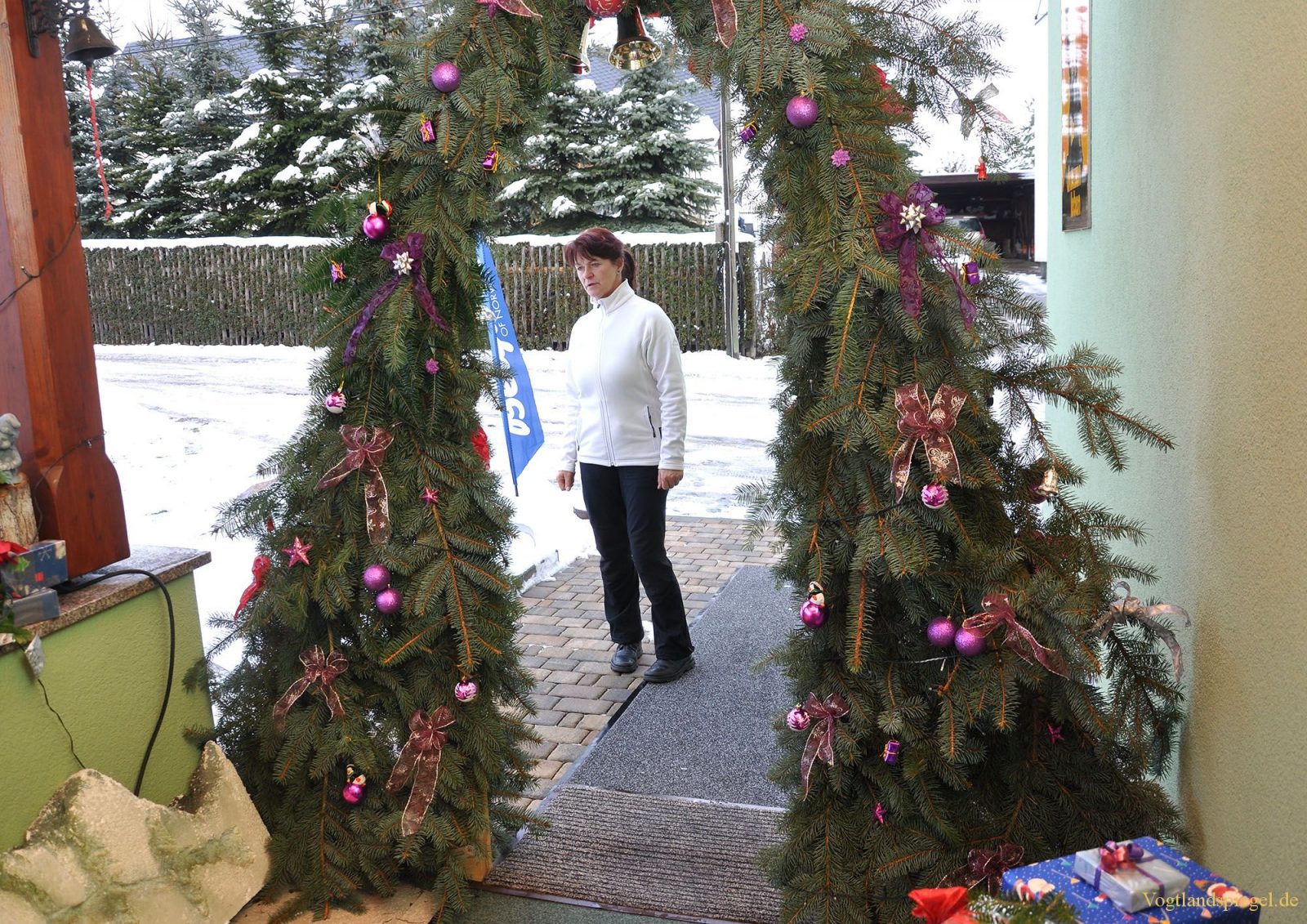 Weihnachtsdekoration bei "draussen-leben" in Greiz-Thalbach