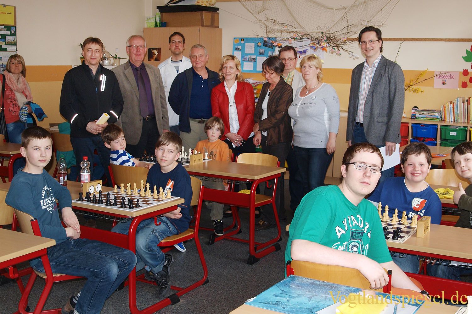 Junge Schachspieler wetteiferten bei den Kreisjugendspielen in den Sommersportarten um den Sieg.