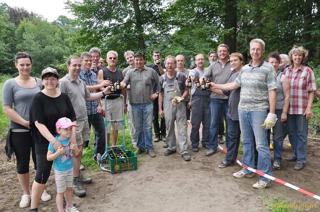 Greizer IG Neustadt organisiert Arbeitseinsatz im Park