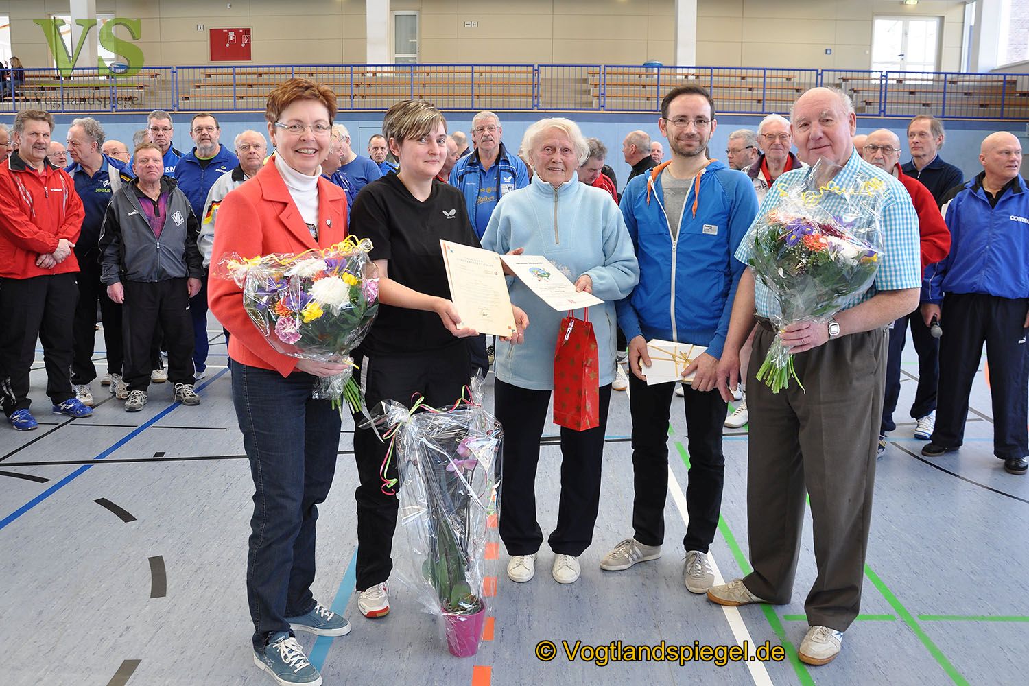 Senioren-Landesmeisterschaften im Tischtennis in Ulf-Merbold-Turnhalle Greiz
