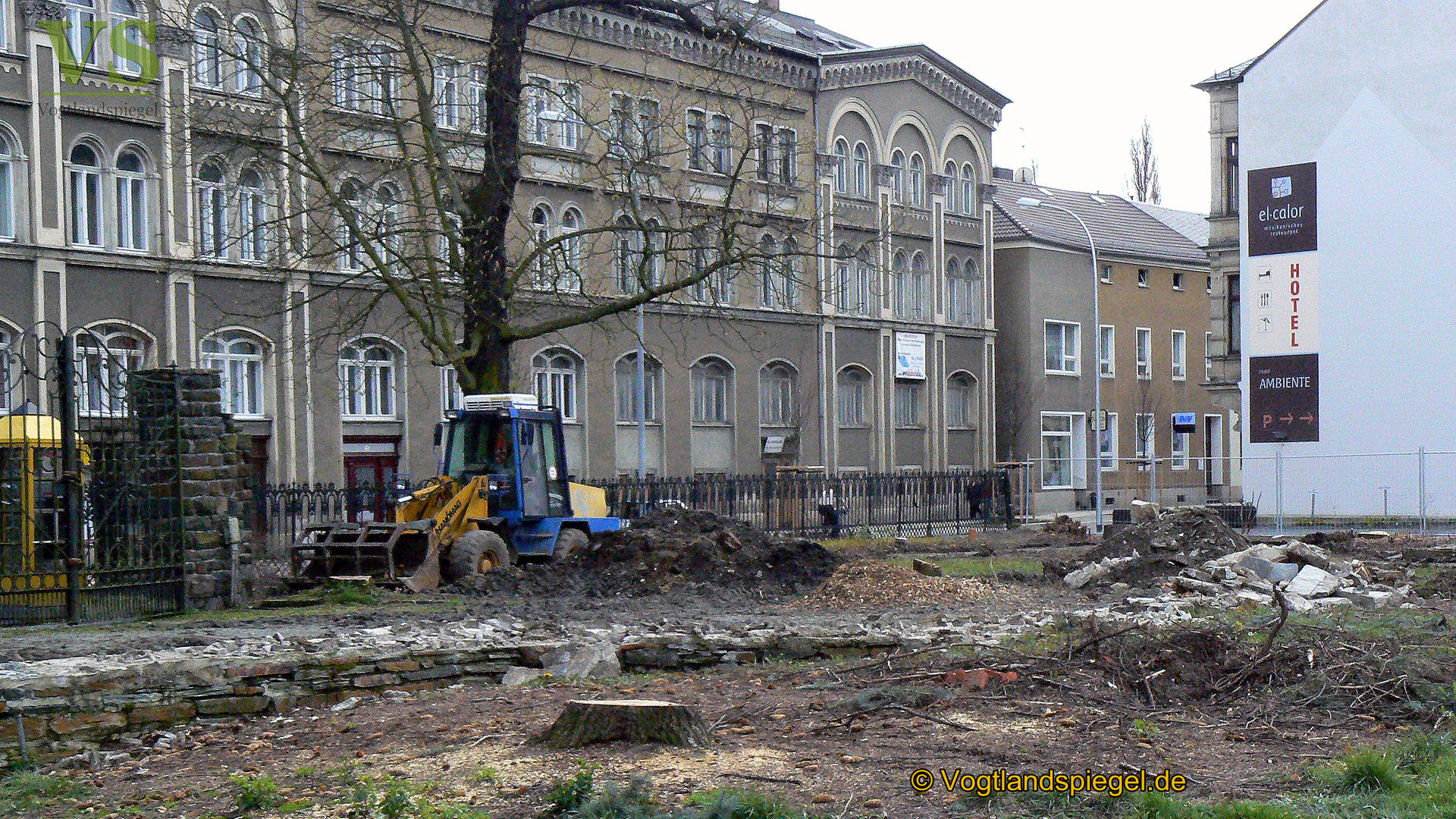 Vorbereitungen zum Bau einer neuen Stadthalle in Greiz