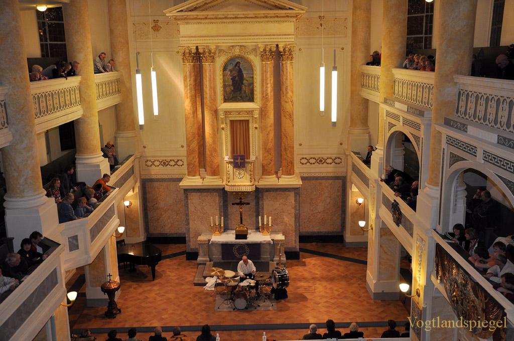 Matthias Grünert und Günter »Baby« Sommer in musikalischem Dialog