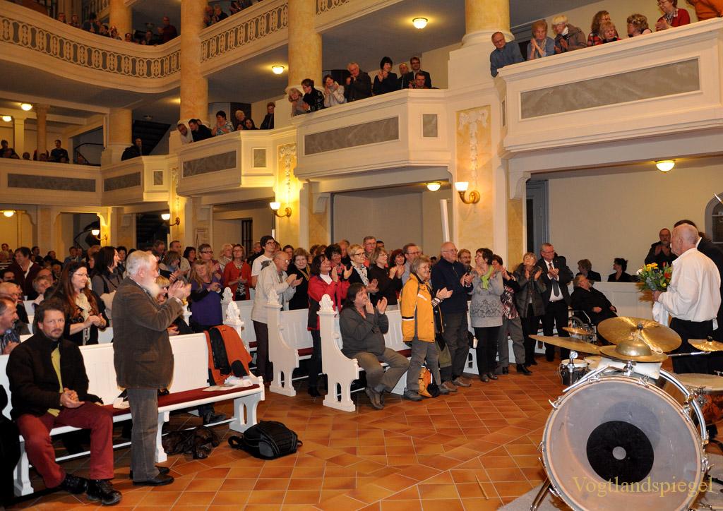 Matthias Grünert und Günter »Baby« Sommer in musikalischem Dialog