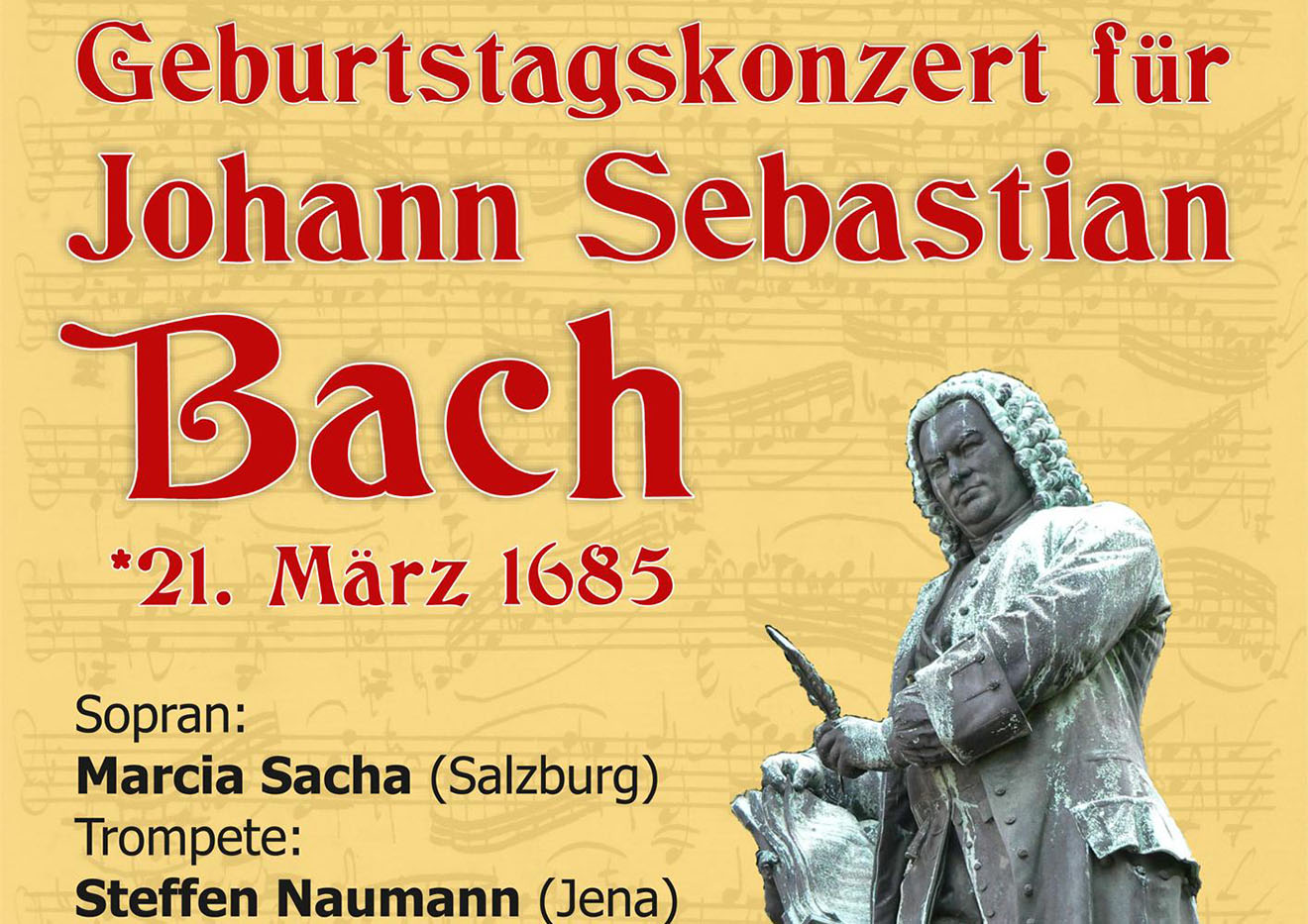 Geburtstagskonzertes für Johann Sebastian Bach