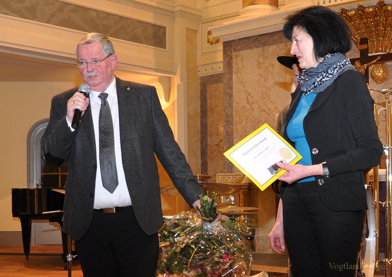 Matthias Grünert, Ehrenmitglied im Lionsclub Greiz