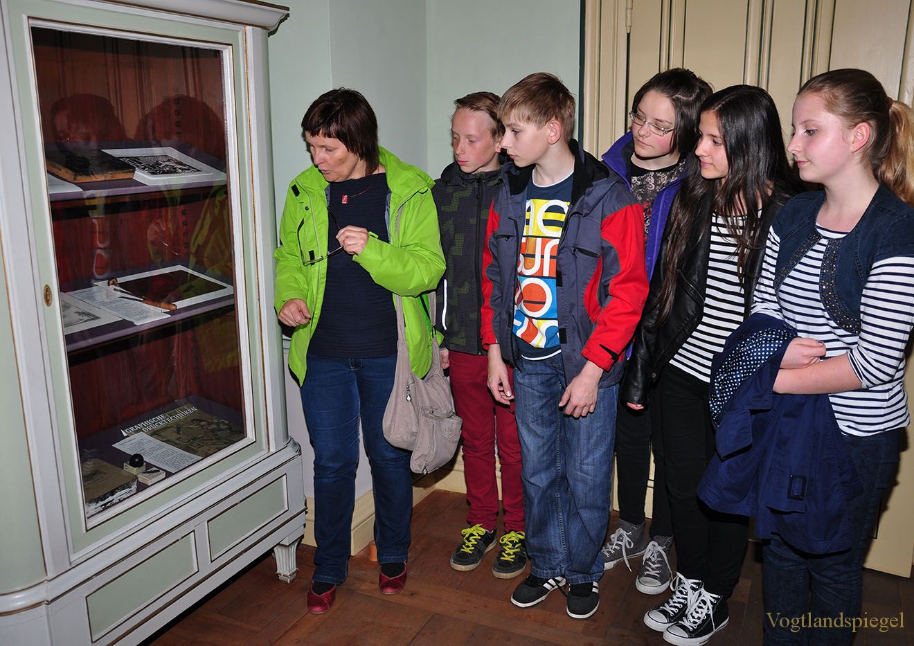 Greizer Gymnasiasten besuchen Sommerpalais Greiz