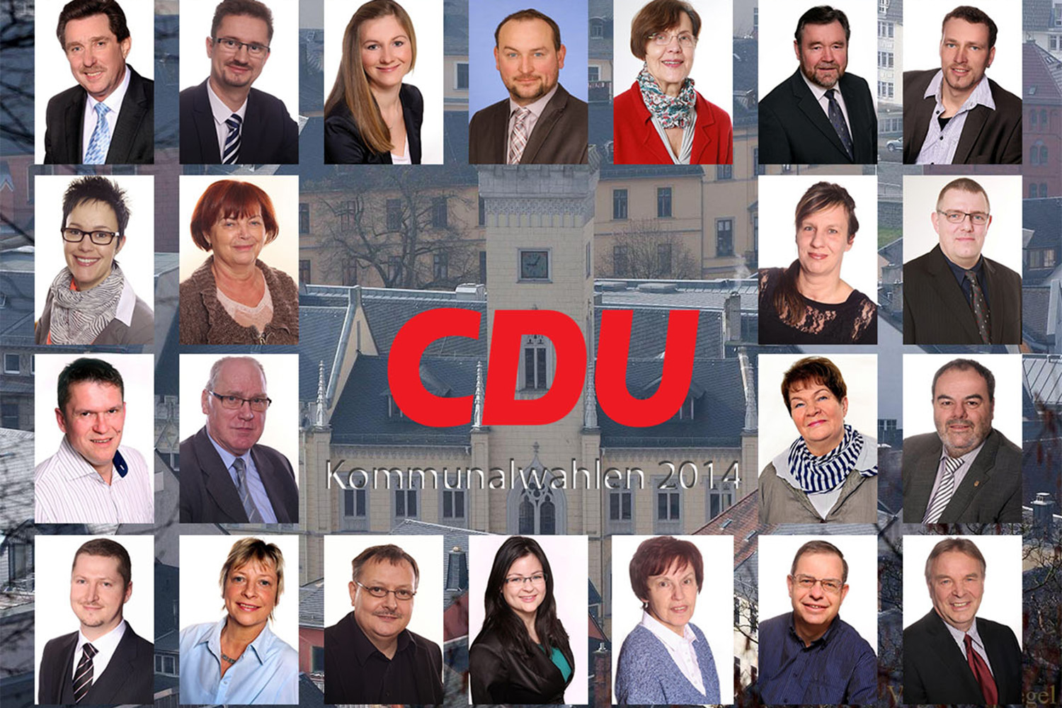 CDU-Kandidaten für den Stadtrat Greiz