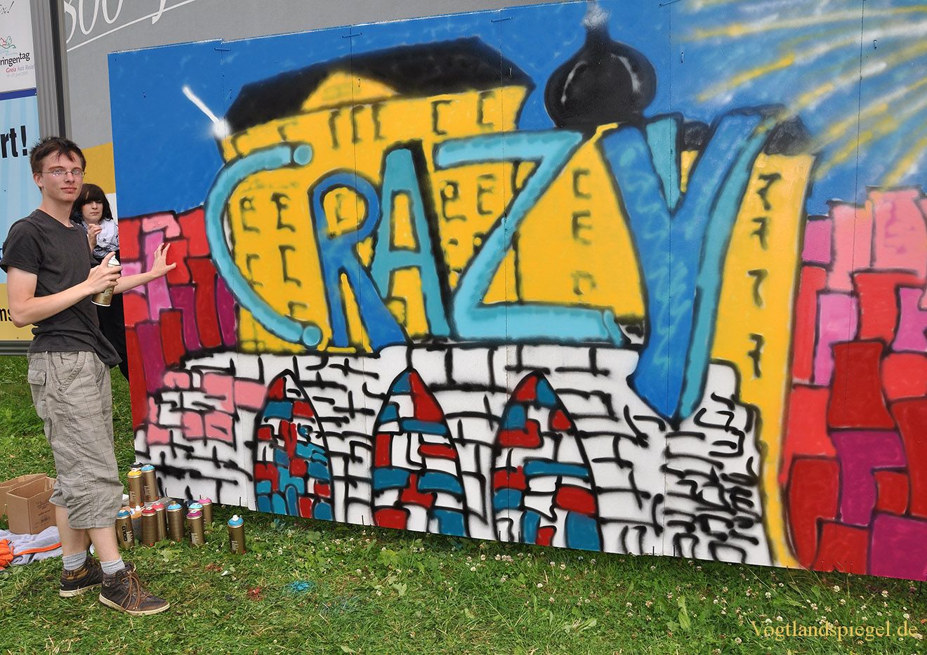 Graffiti-Contest an Greizer Schlossbrücke