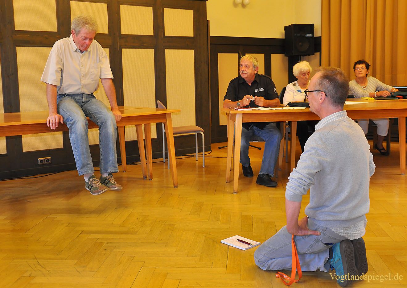 Seniorenwerkstatt probt im Greizer Rathaussaal