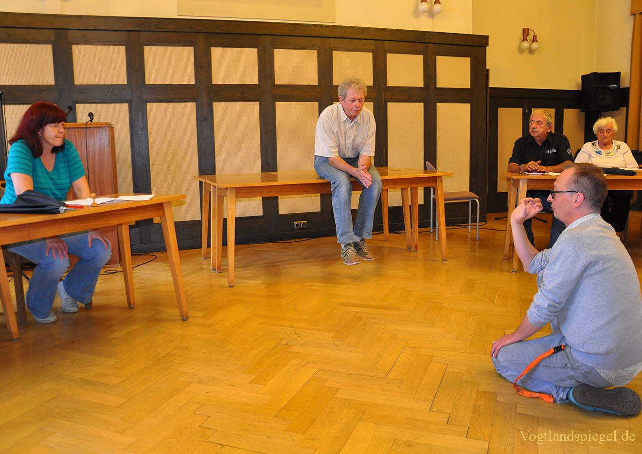 Seniorenwerkstatt probt im Greizer Rathaussaal