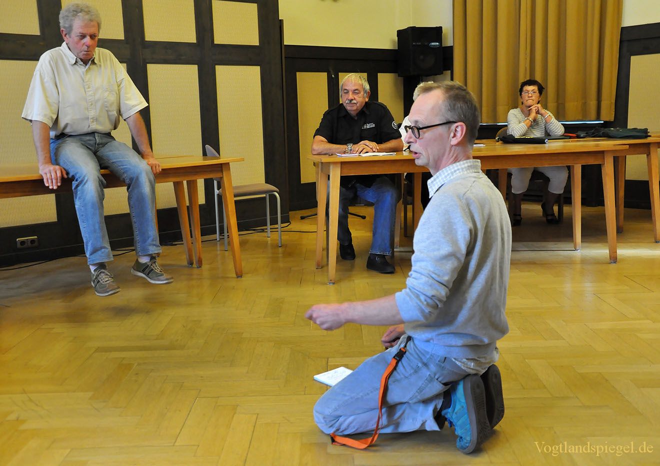 Seniorenwerkstatt probt im Greizer Rathaussaal