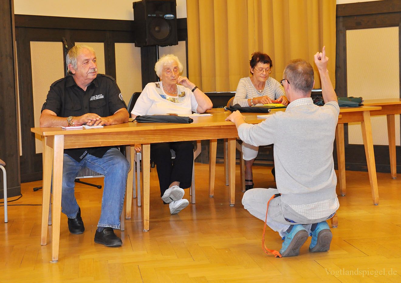 Seniorenwerkstatt probt im Greizer Rathaussaal