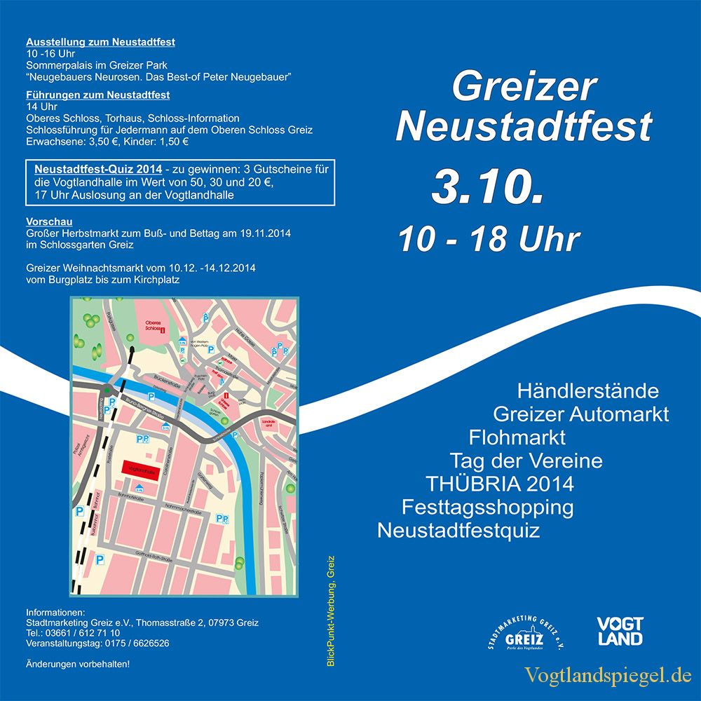 Flyer 9. Greizer Neustadtfest