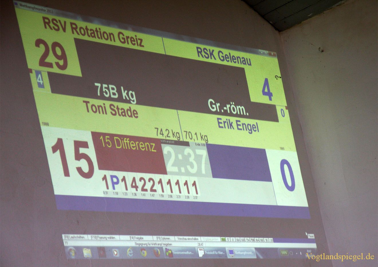 2.Bundesliga Nord Ringen: RSV Rotation Greiz gegen RSK Gelenau