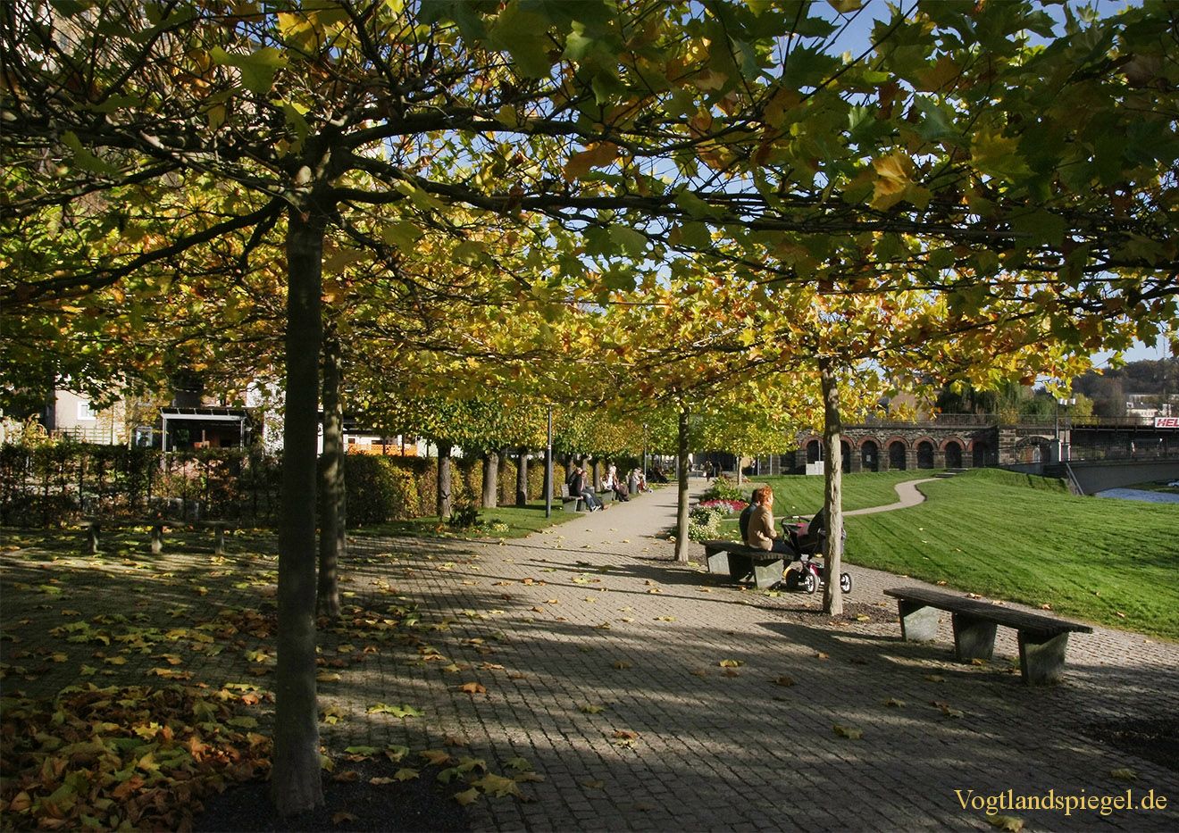 Im Fürstlich Greizer Park zeigt sich der Herbst