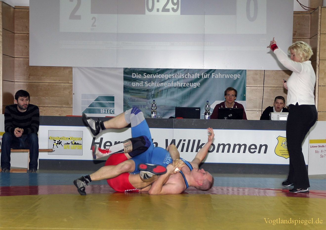 2.Bundesliga Nord Ringen: KFC Leipzig gegen RSV Rotation Greiz