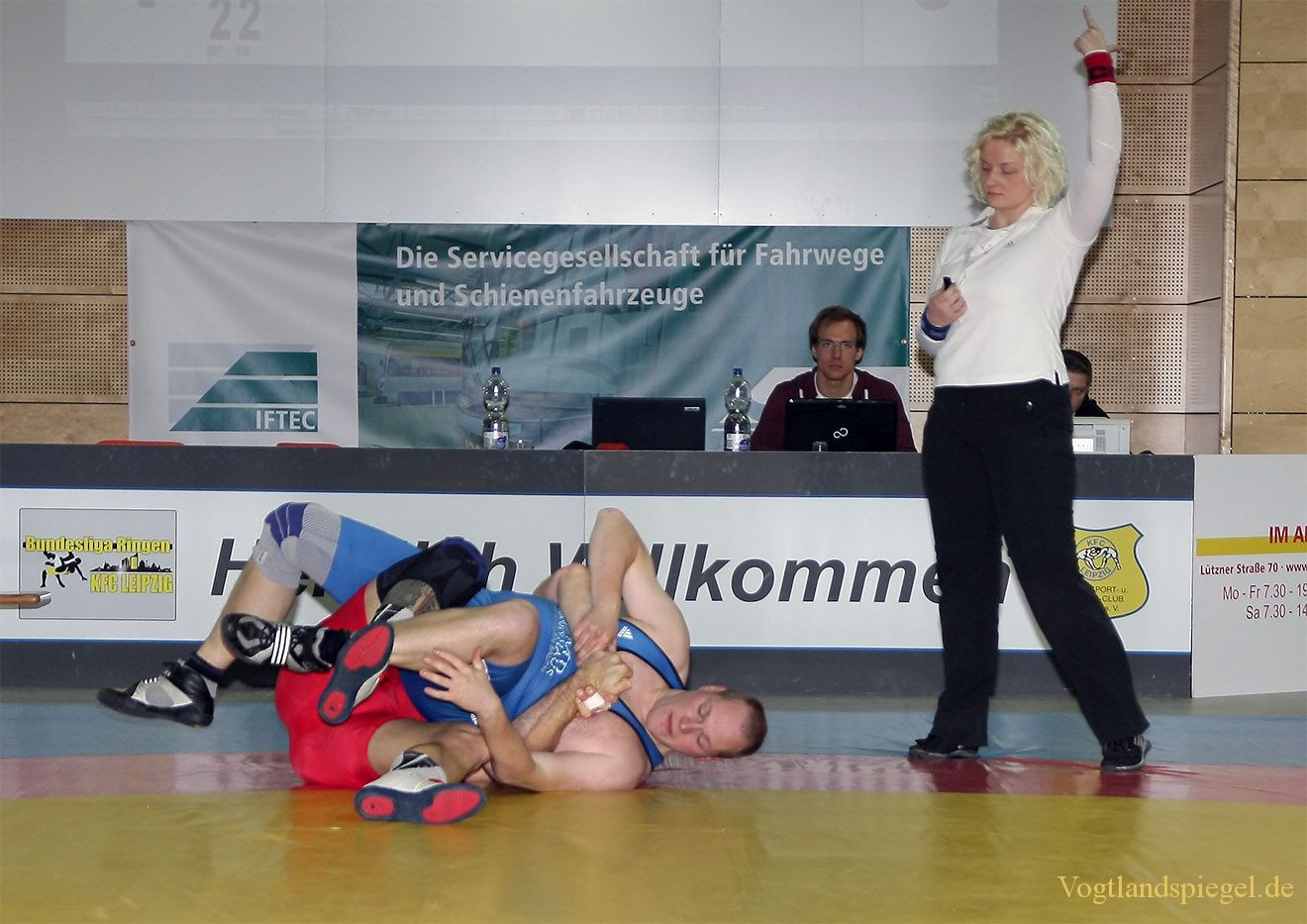 2.Bundesliga Nord Ringen: KFC Leipzig gegen RSV Rotation Greiz