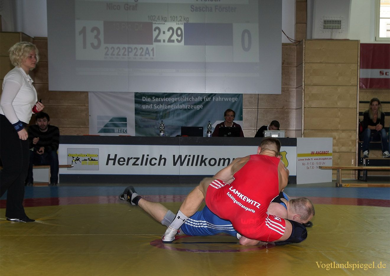 2.Bundesliga Nord Ringen: KFC Leipzig gegen RSV Rotation Greiz