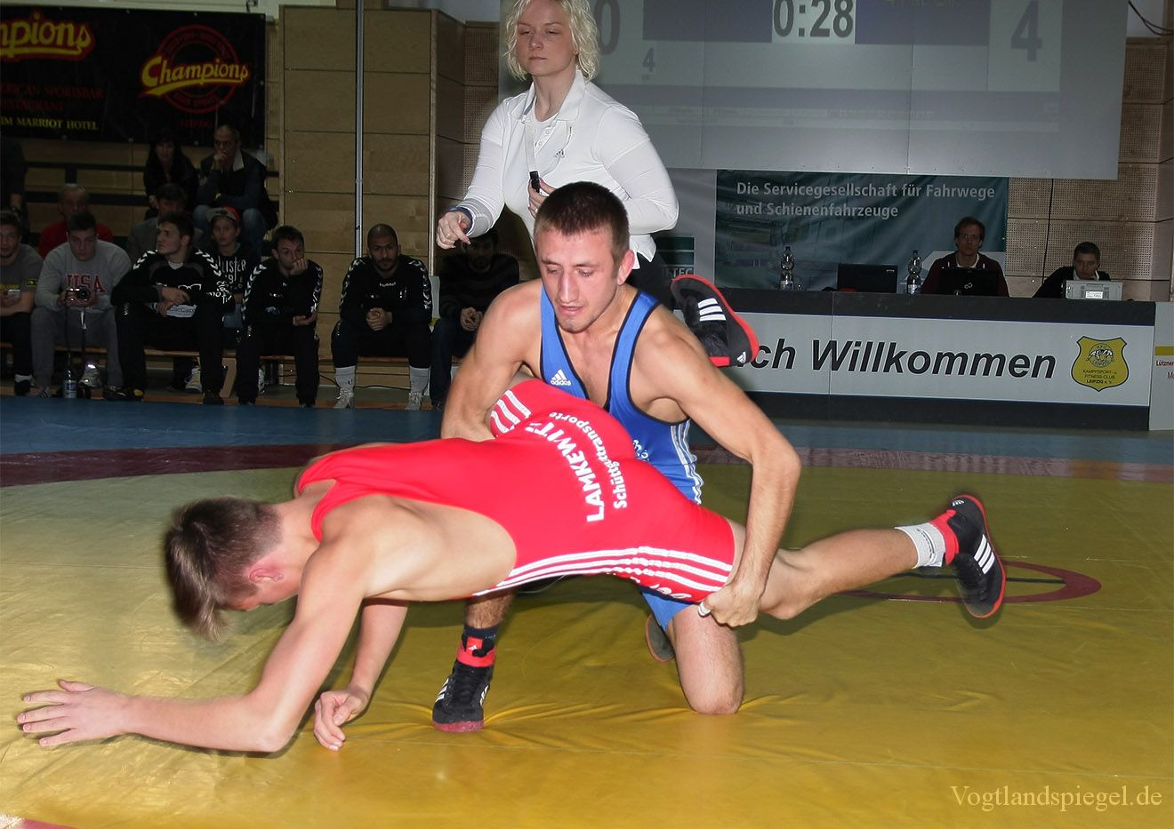 2.Bundesliga Nord Ringen: KFC Leipzig gegen RSV Rotation Greiz