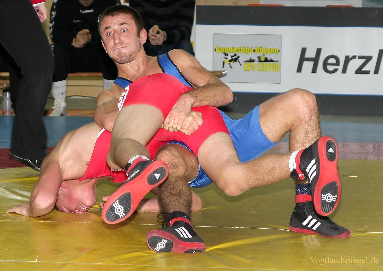 2.Bundesliga Nord Ringen: KFC Leipzig gegen RSV Rotation Greiz