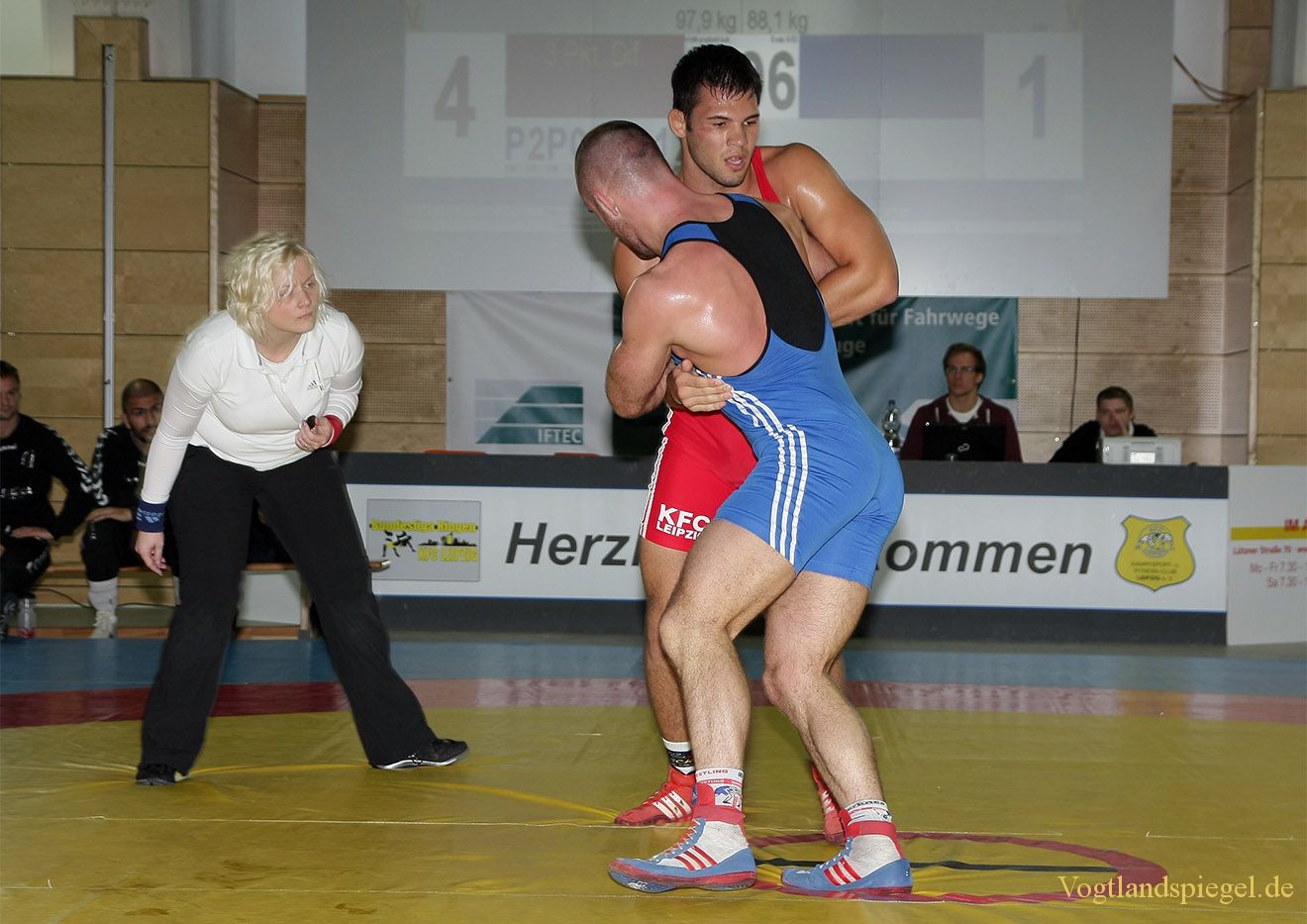 2.Bundesliga Nord Ringen: KFC Leipzig gegen RSV Rotation Greiz