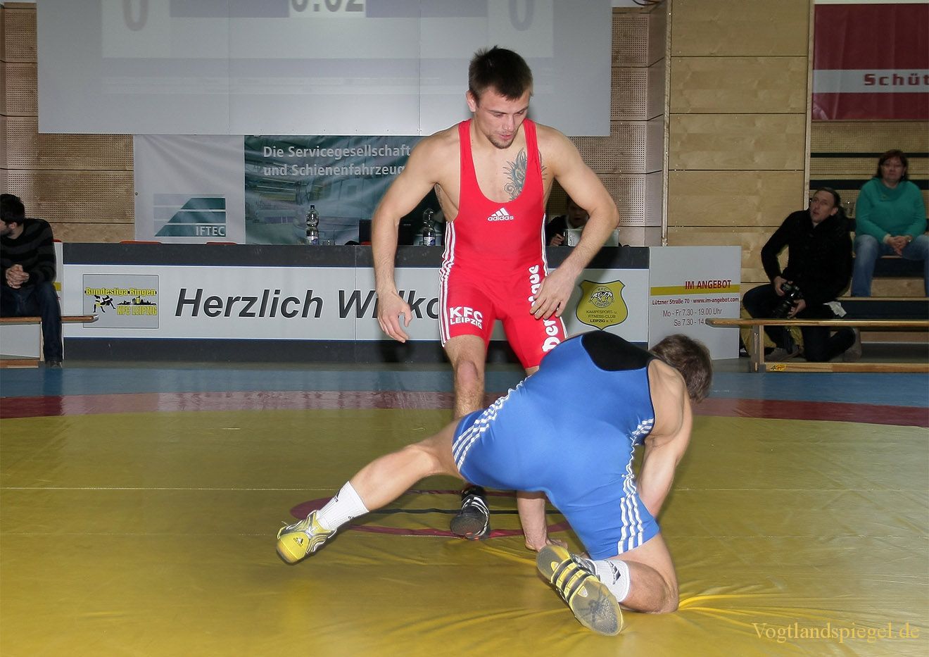 2.Bundesliga Nord Ringen: KFC Leipzig gegen RSV Rotation Greiz