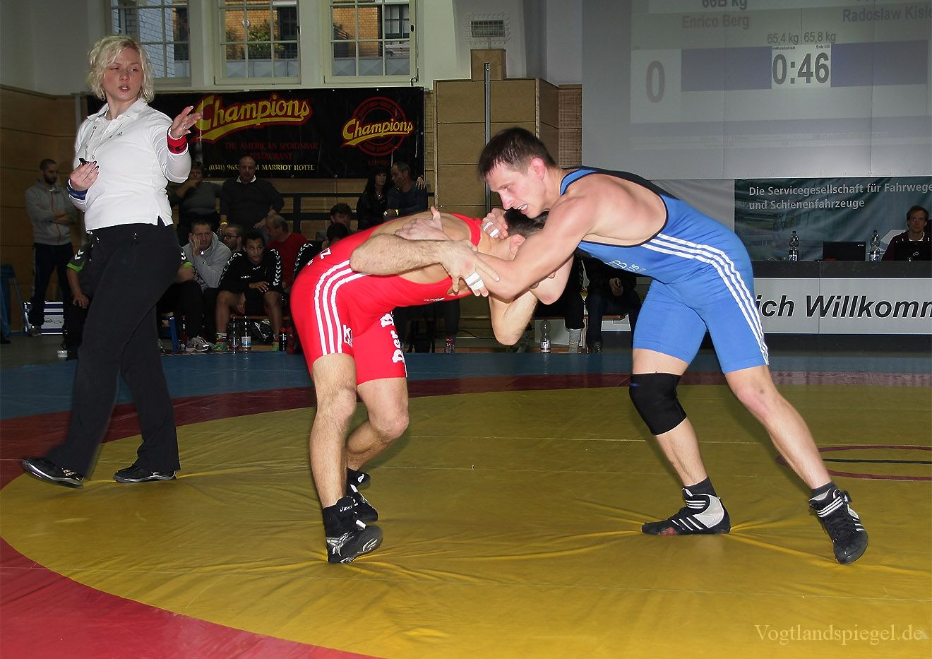 2.Bundesliga Nord Ringen: KFC Leipzig gegen RSV Rotation Greiz