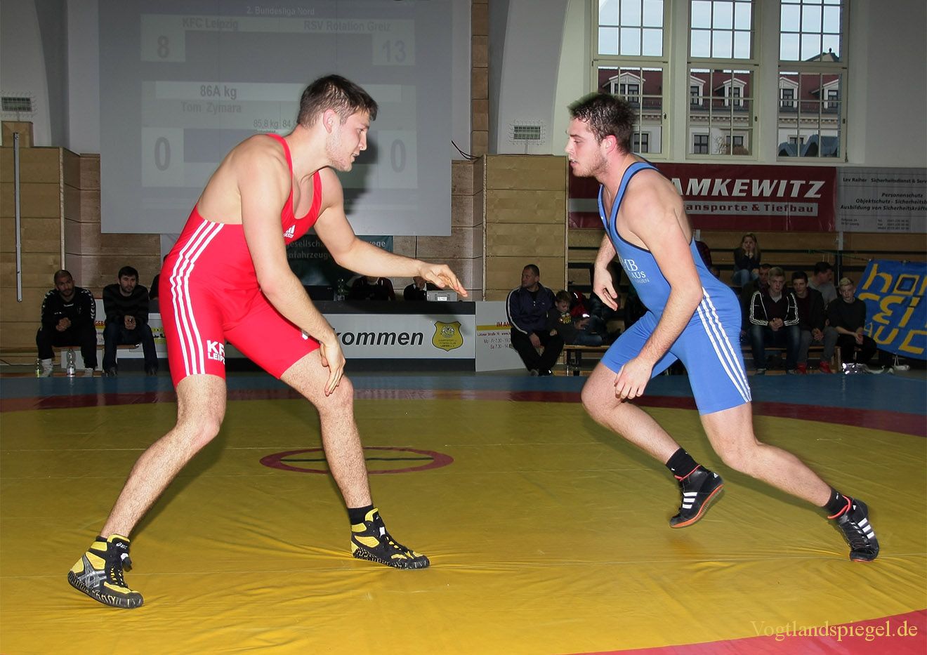 2.Bundesliga Nord Ringen: KFC Leipzig gegen RSV Rotation Greiz