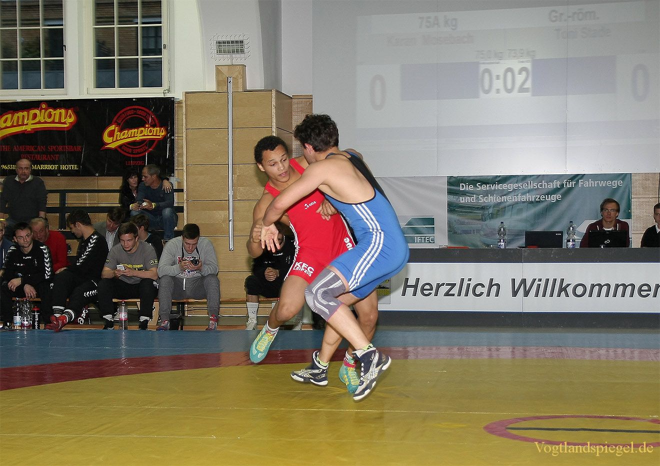 2.Bundesliga Nord Ringen: KFC Leipzig gegen RSV Rotation Greiz