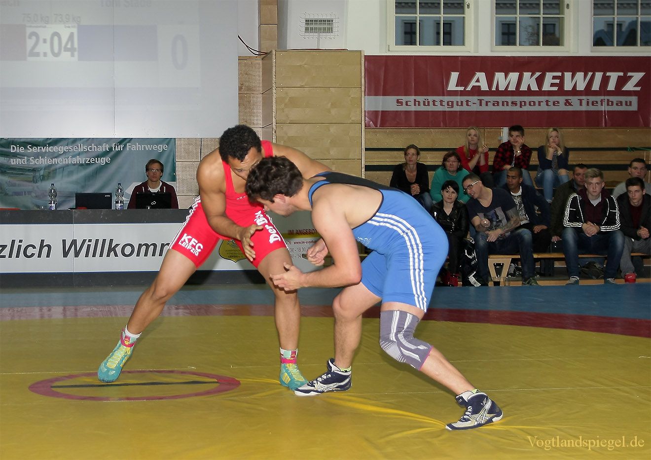2.Bundesliga Nord Ringen: KFC Leipzig gegen RSV Rotation Greiz
