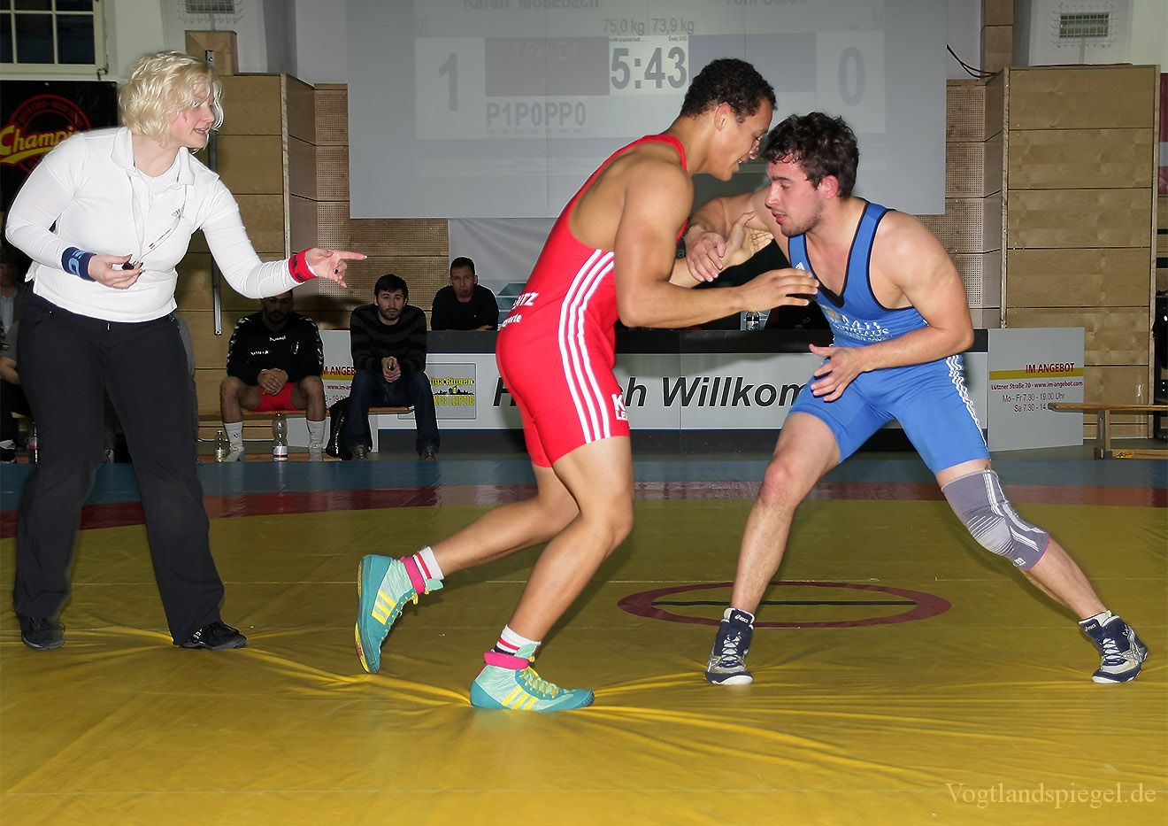 2.Bundesliga Nord Ringen: KFC Leipzig gegen RSV Rotation Greiz