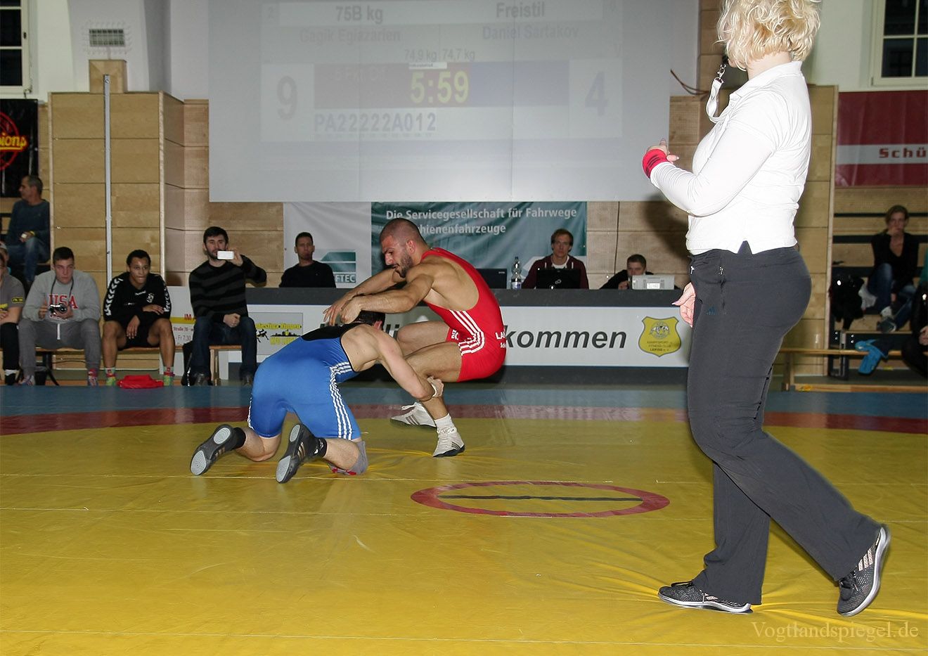 2.Bundesliga Nord Ringen: KFC Leipzig gegen RSV Rotation Greiz