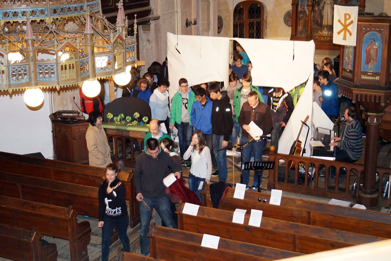 70 Gäste kamen zur Jugendpassionsandacht in die Pohlitzer Kirche