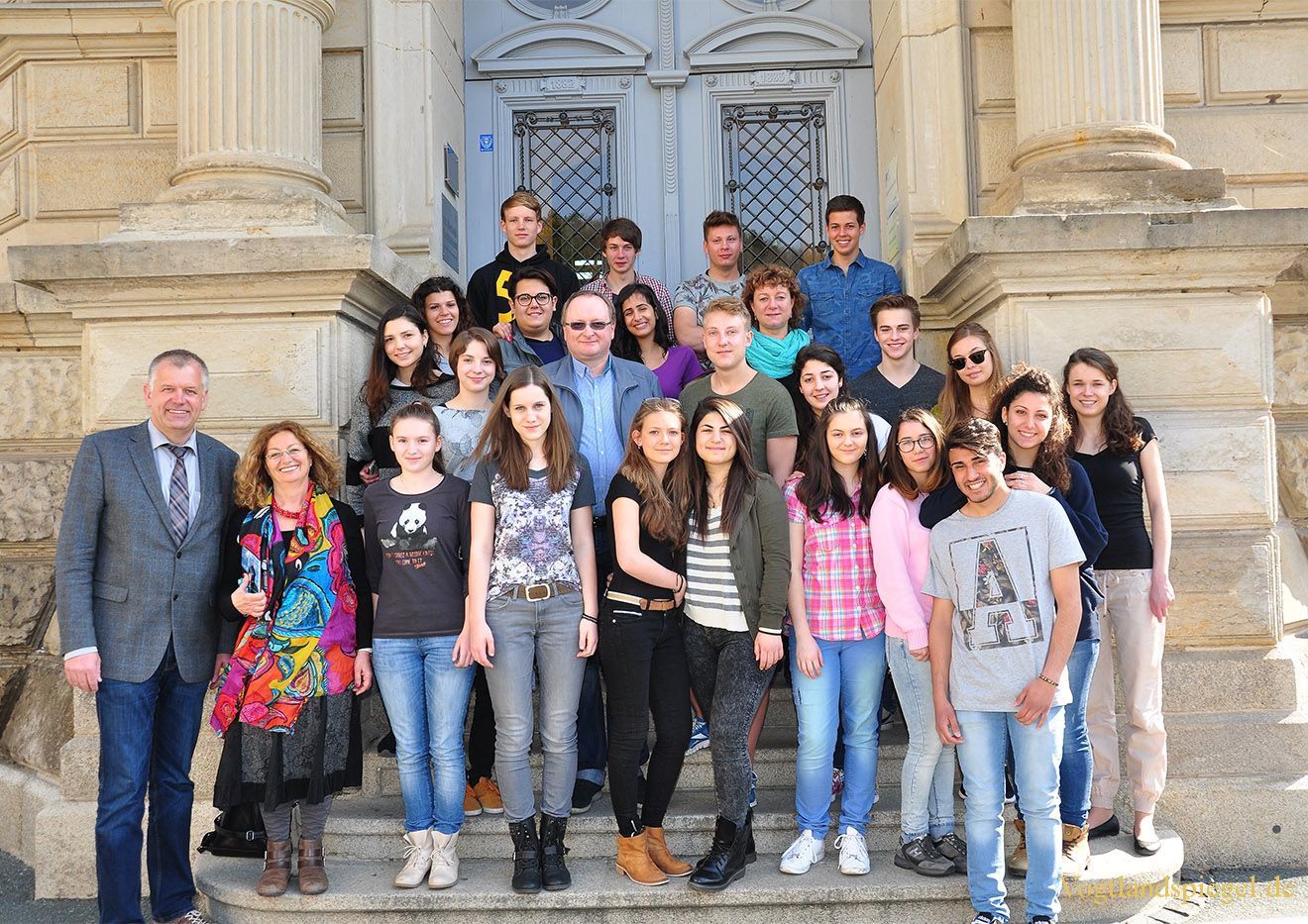 Italienische Gastschüler herzlich am Ulf-Merbold-Gymnasium begrüßt