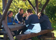 Mit Manneskraft und Zuversicht den Maibaum gestellt