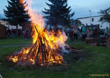 Mit Manneskraft und Zuversicht den Maibaum gestellt