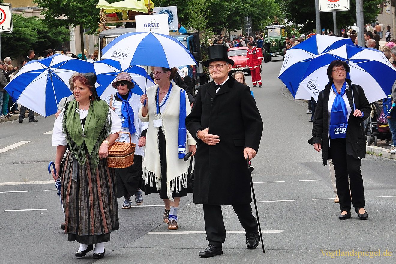 Festumzug zum Park- und Schlossfest 2015 in Greiz