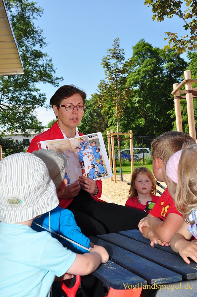 Heike Taubert besucht Kinderhaus "Am Elsterufer"