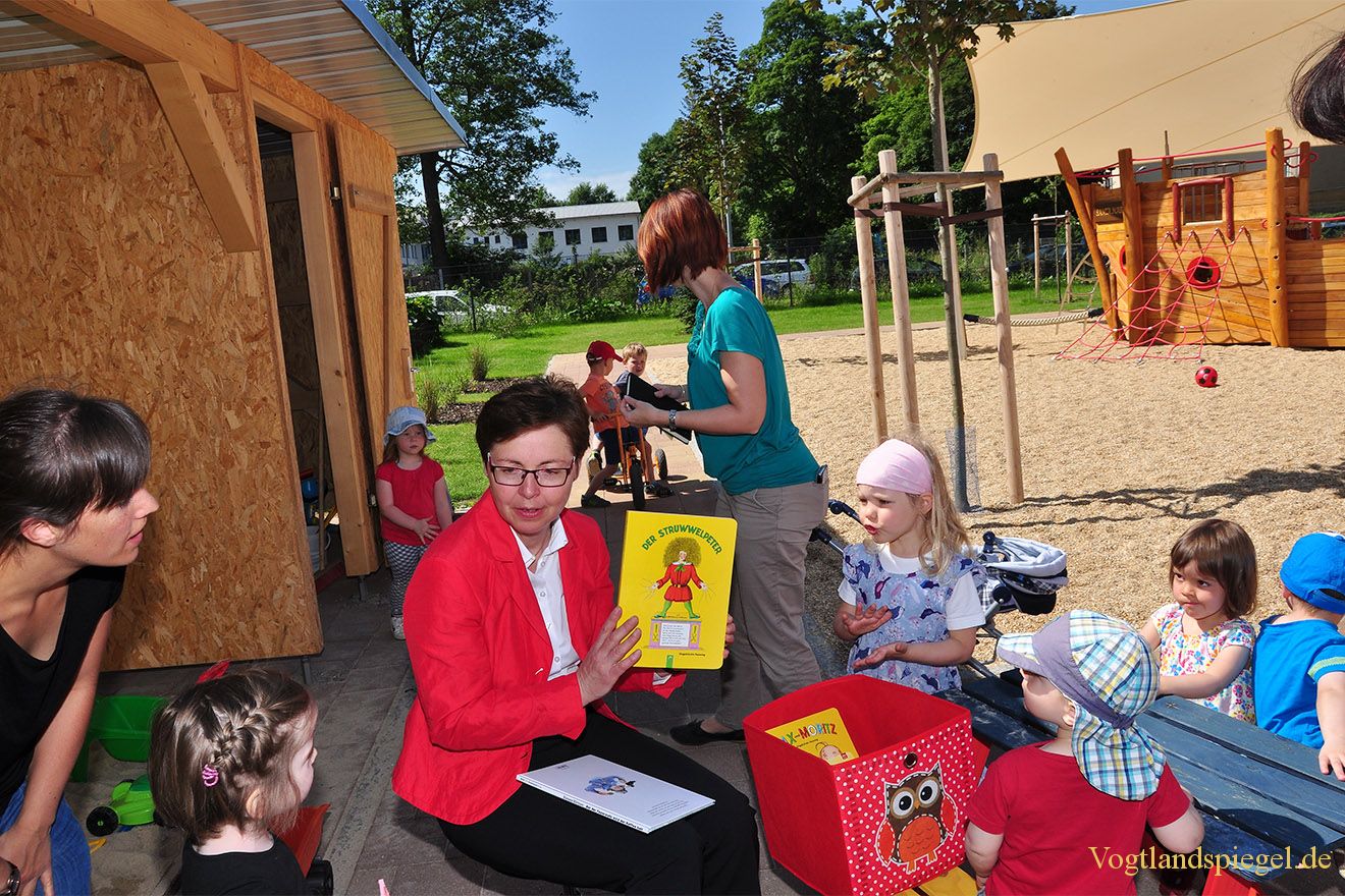 Heike Taubert besucht Kinderhaus "Am Elsterufer"