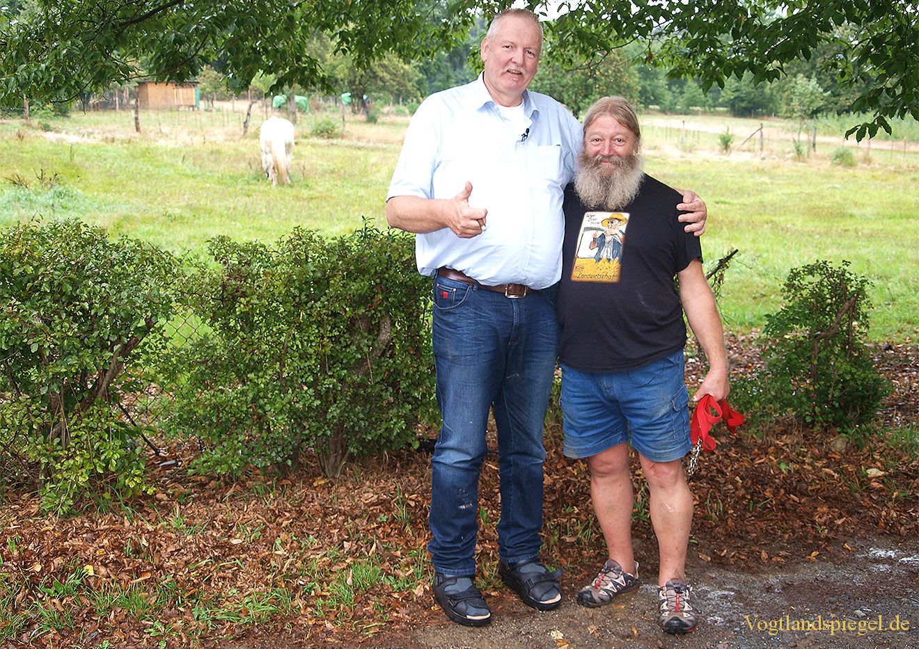 Tamme Hanken, der XXL-Friese, und Ralf Naundorf verbindet die Liebe zum Pferd