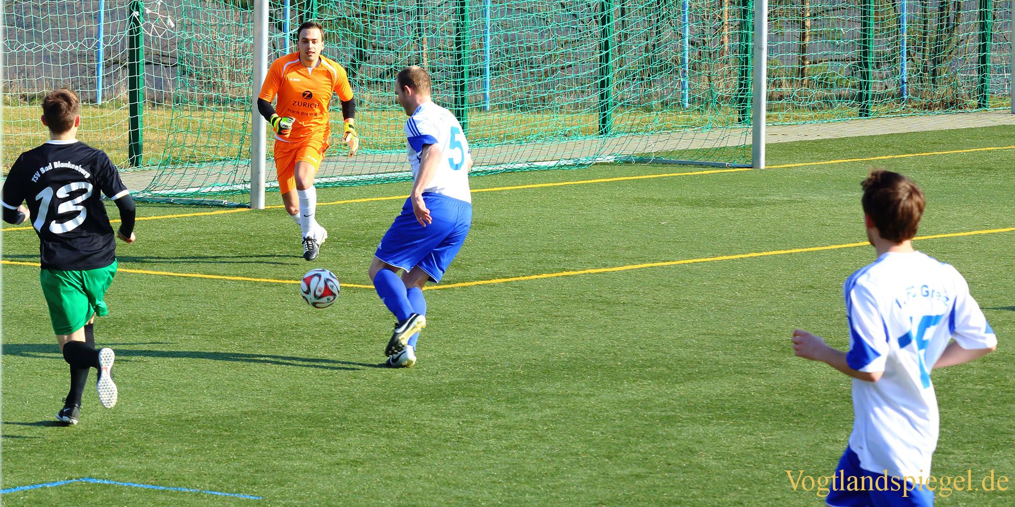 Fußball Landesklasse: 1. FC Greiz gegen TSV Bad Blankenburg - 3:0
